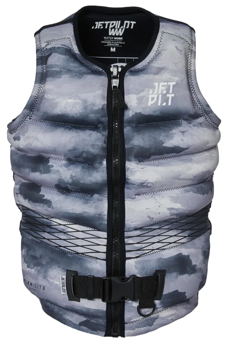 Jetpilot Hyperflex F/E Mens Neo Life Jacket - Grey Camo