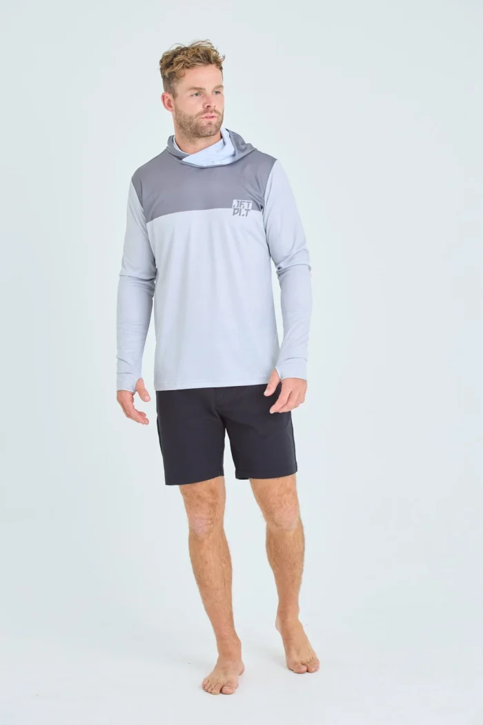 Xtreme Machines - JA24185 VENTURE HOODED LS RASHIE GREY 02